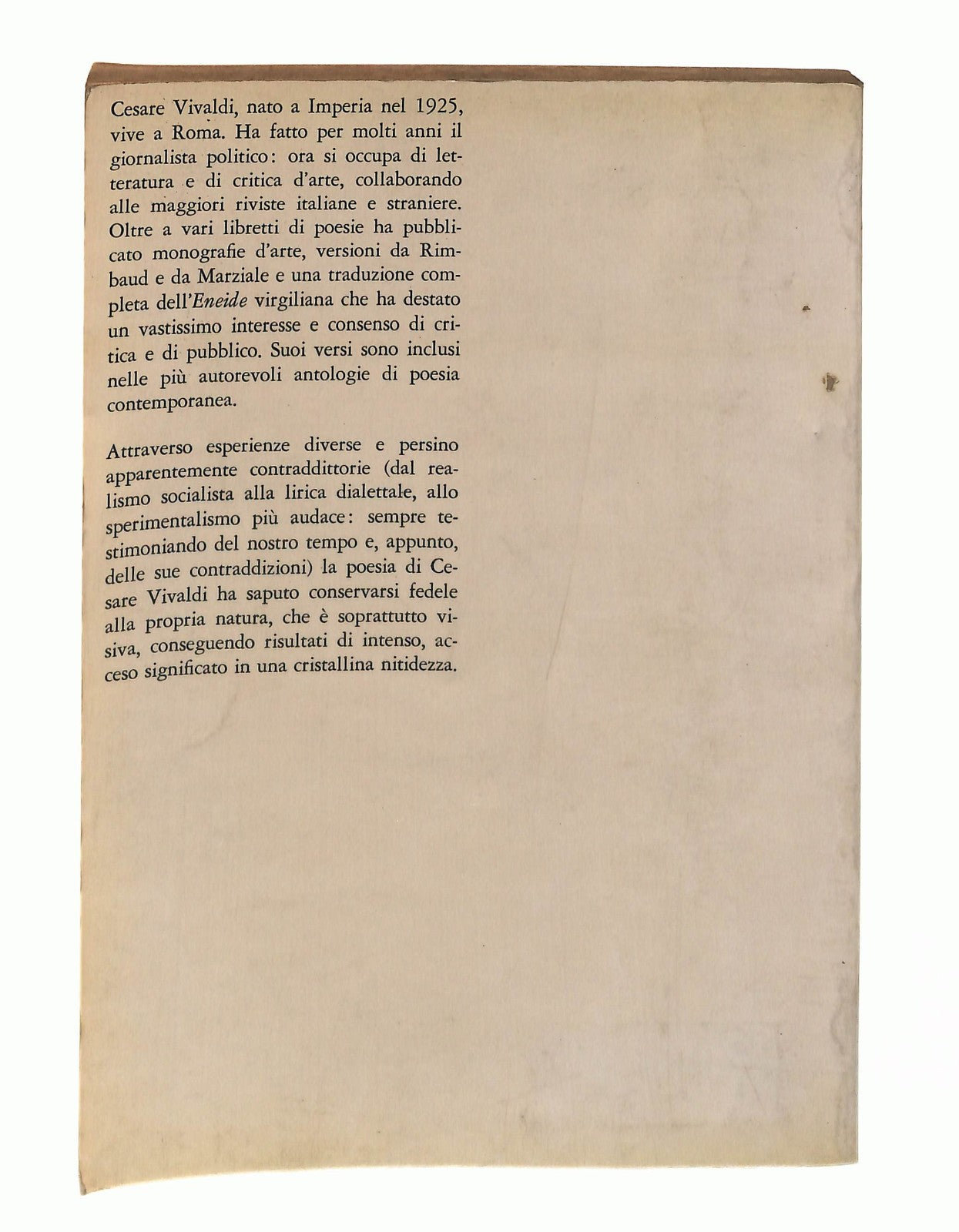 EBOND Dettagli Cesare Vivaldi Rizzoli 1964 Libro LI049015
