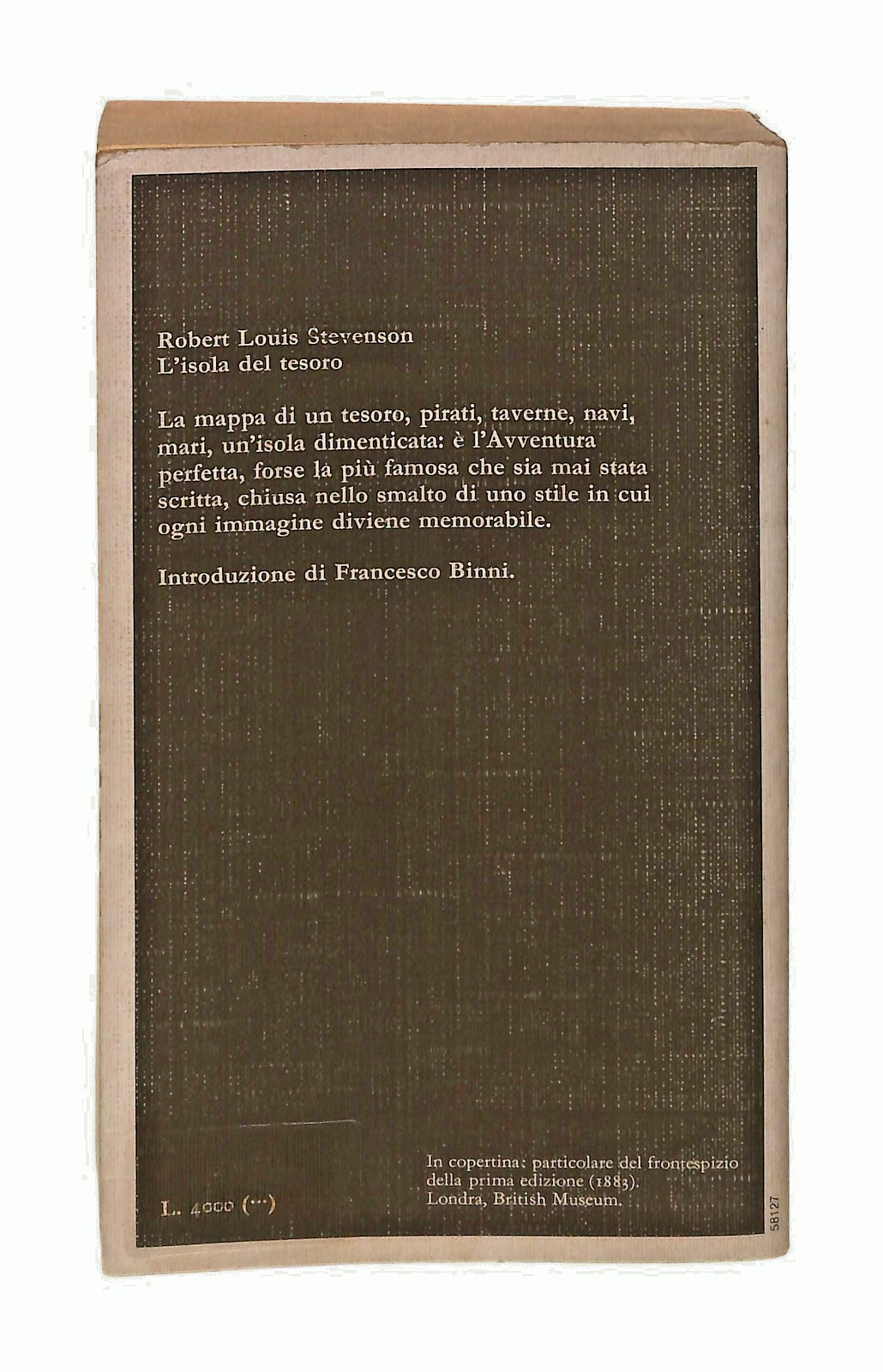 EBOND L Isola Del Tesoro Stevenson Garzanti 1982 Libro LI049164