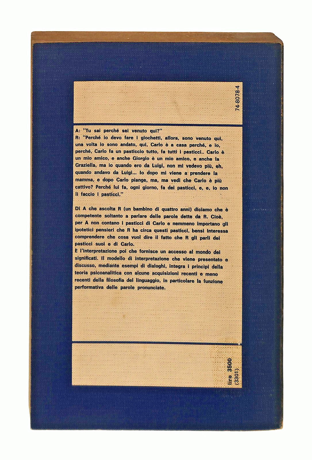 EBOND Le Parole Del Primo Colloquio G Lai Boringhieri 1976 Libro LI049233