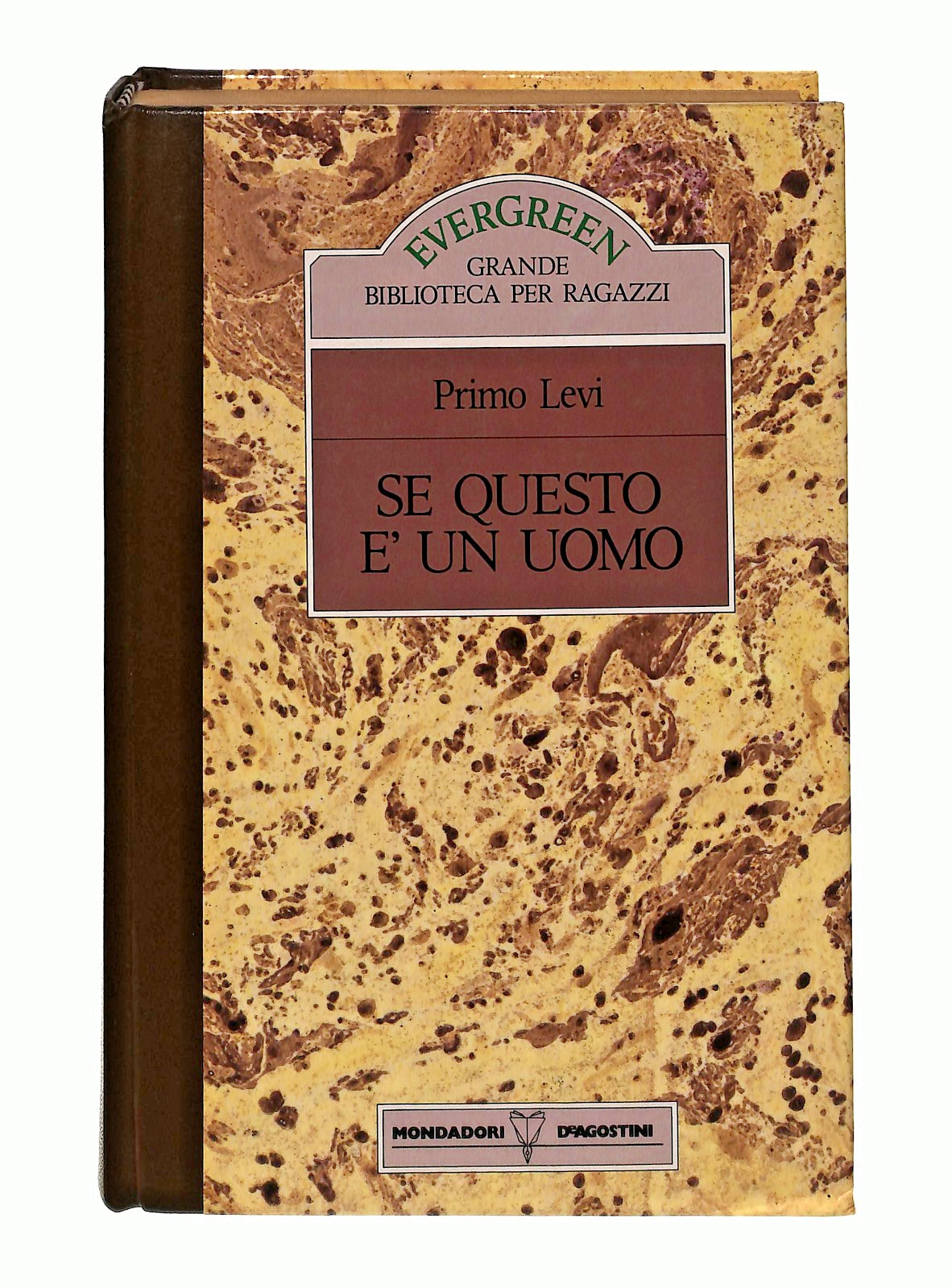 EBOND Se Questo e Un Uomo Primo Levi Mondadori Deagostini 1989 Libro LI049335