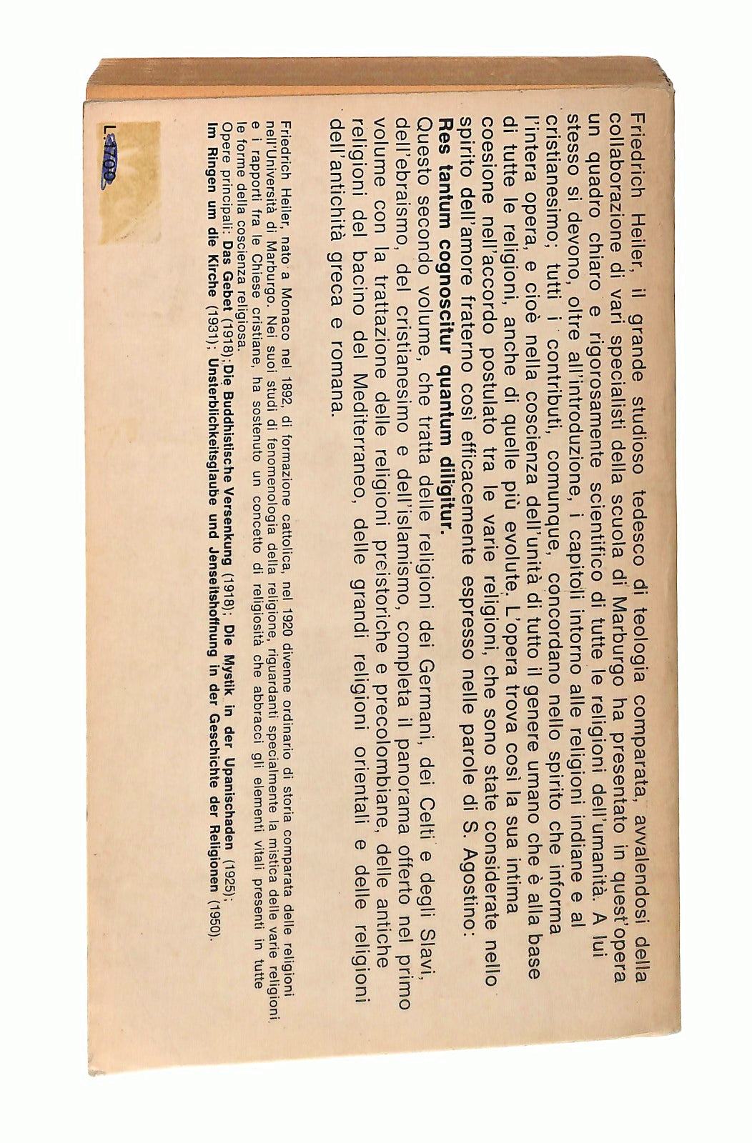 EBOND Storia Delle Religioni 2 F Heiler Sansoni 1972 Libro LI049351