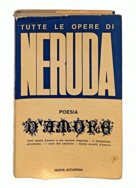 EBOND Poesia d Amore Neruda N Accademia 1963 Spagnolo a Fronte Libro LI049356
