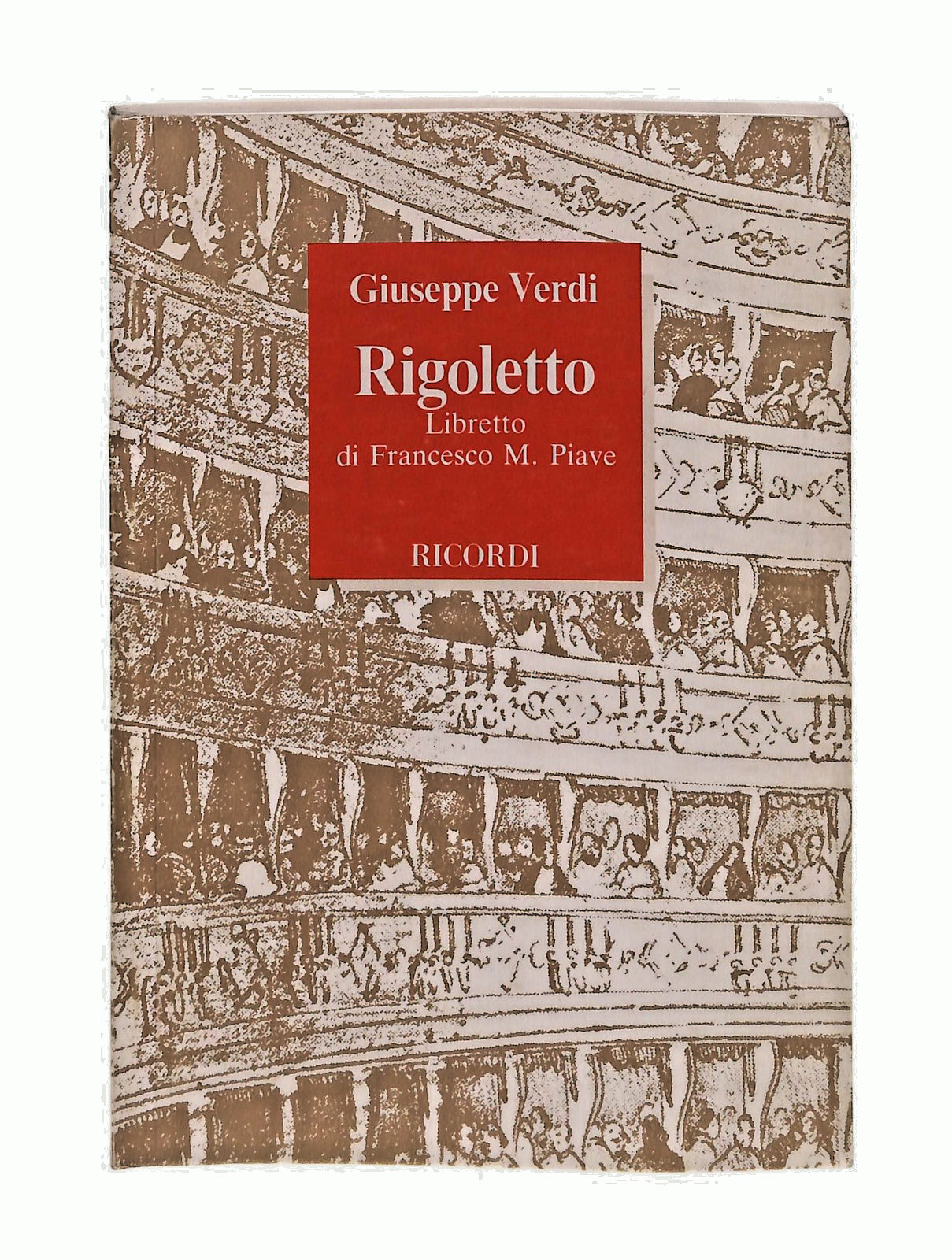 EBOND Rigoletto Giuseppe Verdi F M Piave Ricordi Libretto Libro LI049409