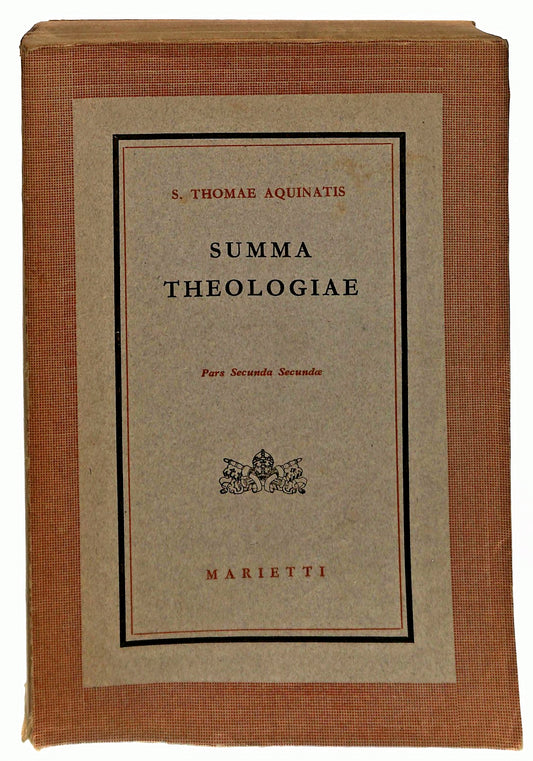 EBOND Summa Theologiae Secunda Secundae Marietti 1948 In Latino Libro LI049415