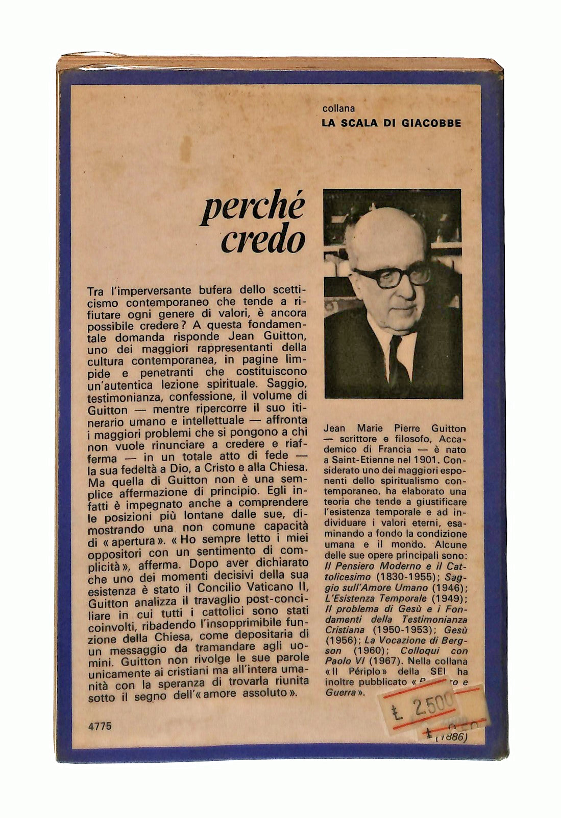 EBOND Perche Credo Jean Guitton Sei Libro LI049461