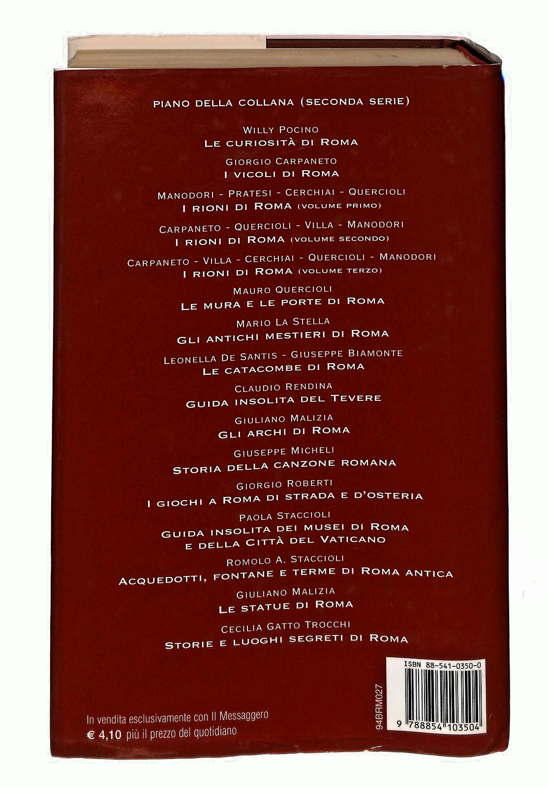 EBOND Storia Della Canzone Romana Micheli Il Messaggero Libro LI049501