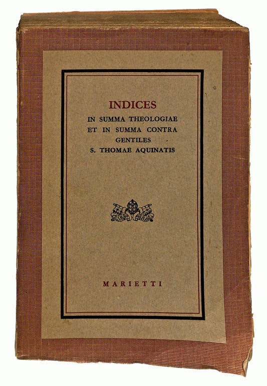 EBOND Indices In Summa Theologiae Gentiles Marietti In Latino Libro LI049527