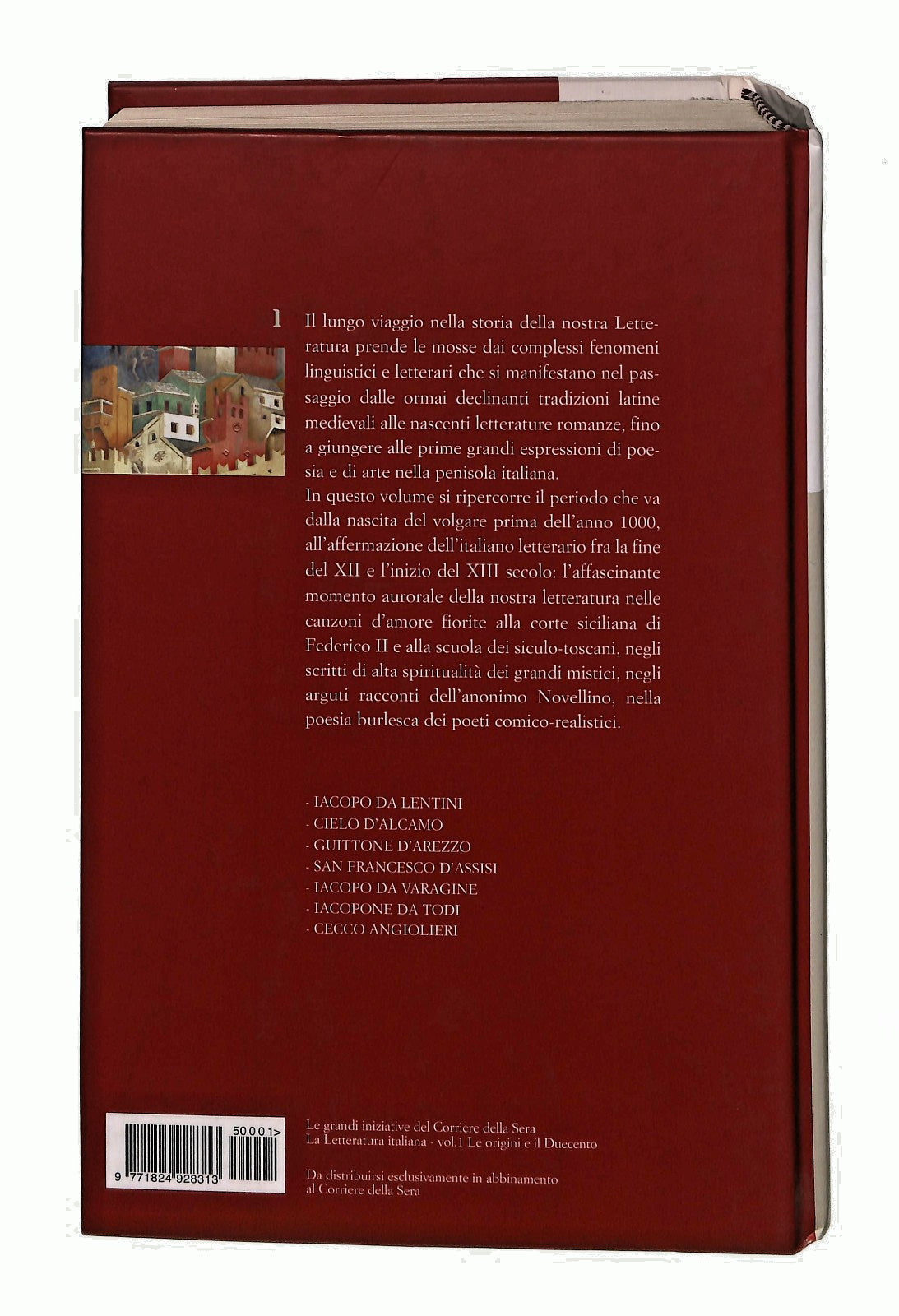 EBOND La Letteratura Italiana 1 Le Origini e Il Duecento Corriere Libro LI049529
