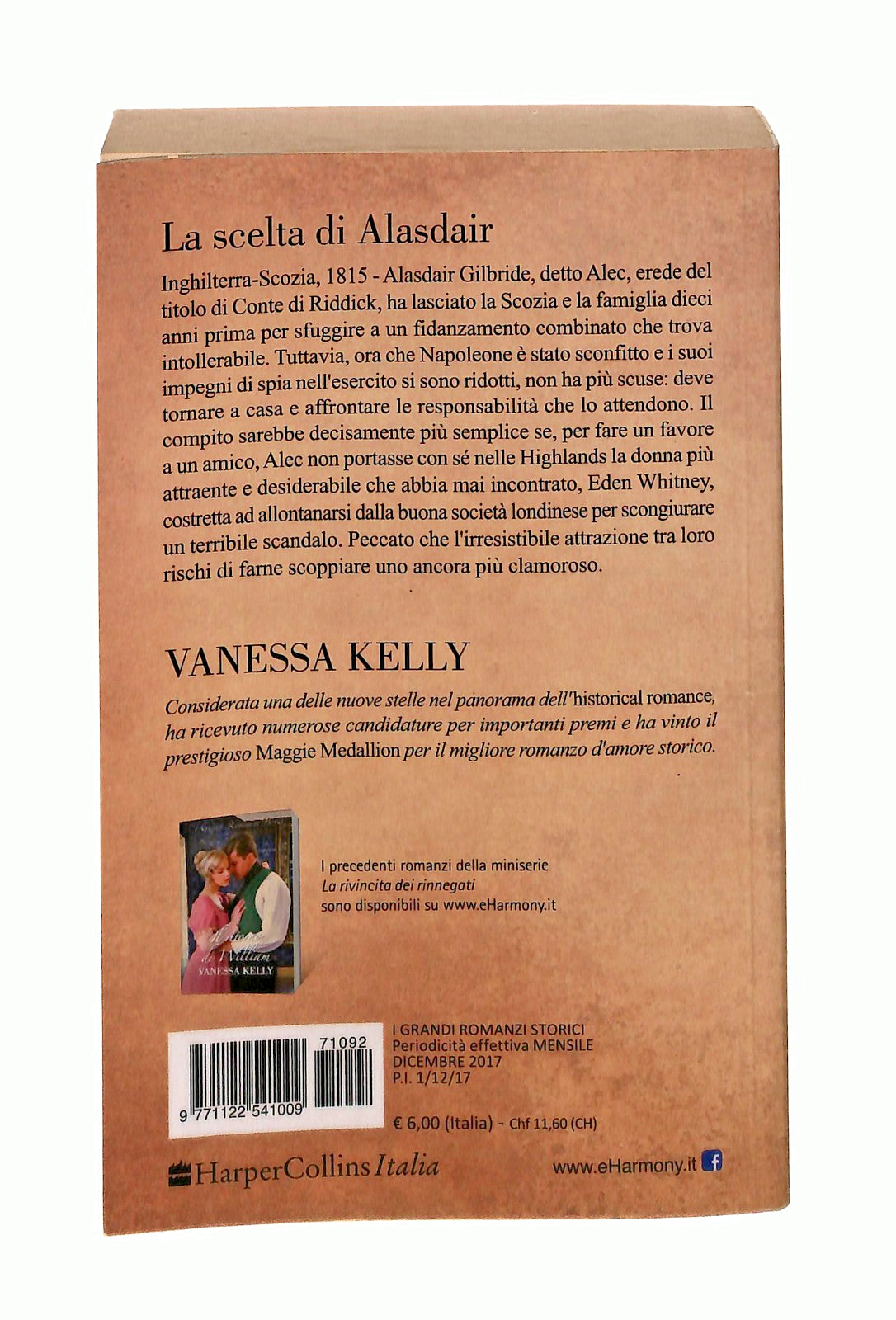 EBOND La Scelta Di Alasdair Vanessa Kelly Harmony Harpercollins Libro LI049552