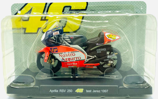 EBOND Moto Valentino R. Aprilia RSV 250 Test Jerez 1997 1:18 0186
