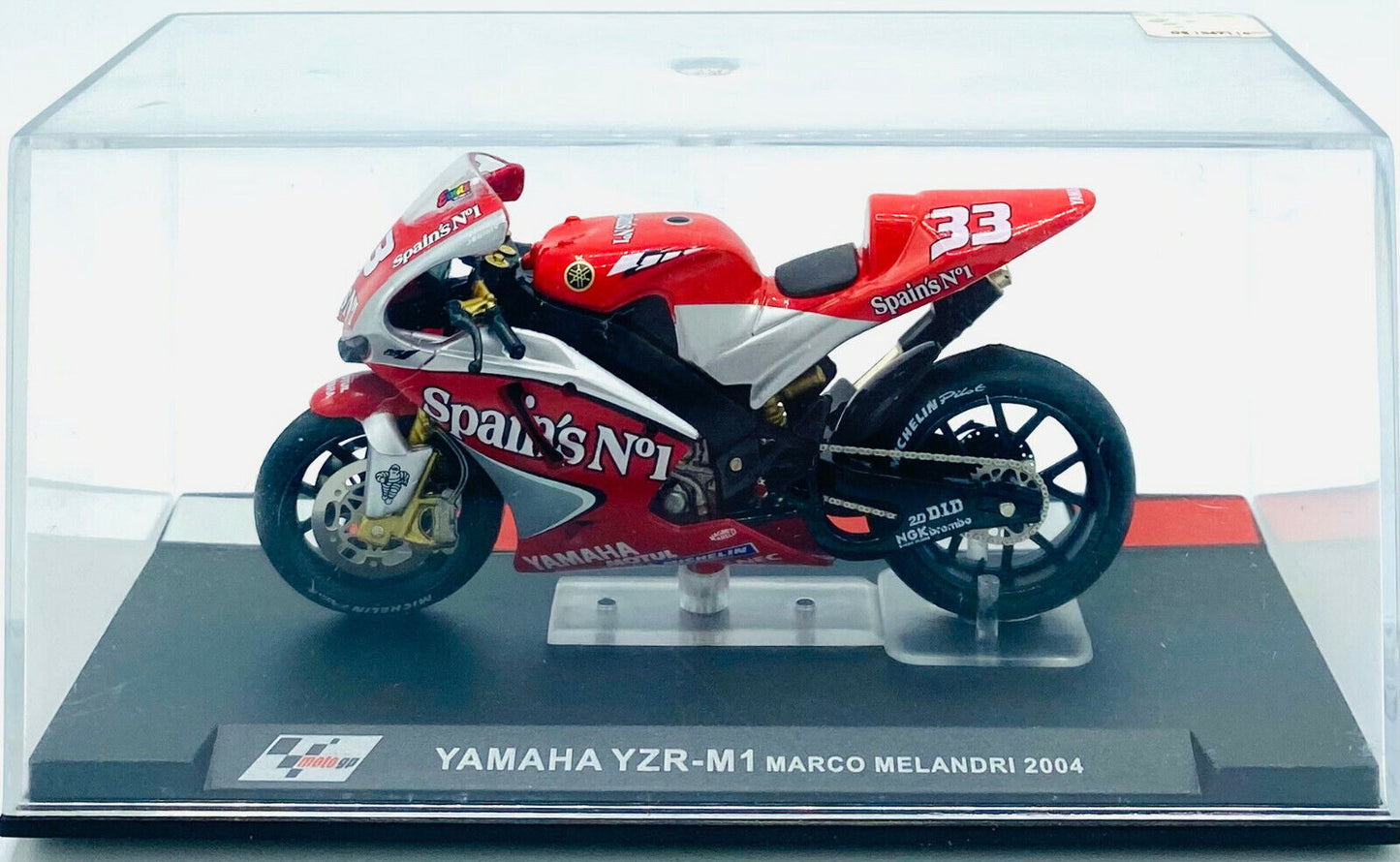 EBOND Modellino Moto Yamaha YZR - M1 Marco Melandri 2004 Die Cast - 1:24 - 0269