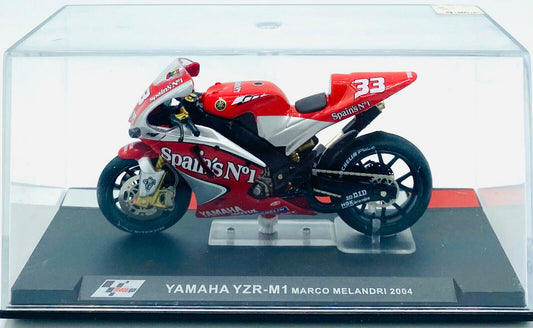 EBOND Modellino Moto Yamaha YZR - M1 Marco Melandri 2004 Die Cast - 1:24 - 0269