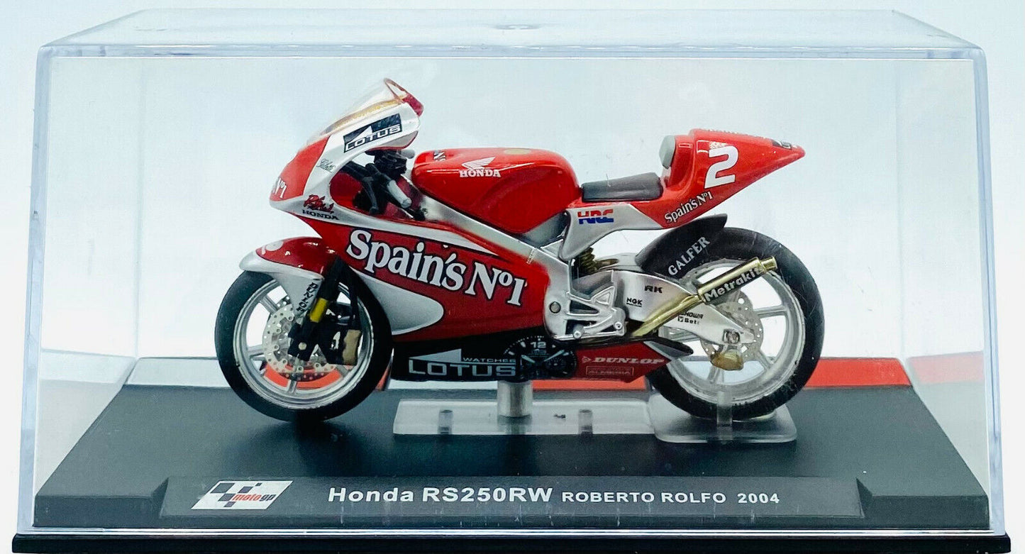 EBOND Modellino Moto Honda RS250RW Roberto Rolfo - 2004 - 1:24 - 0272