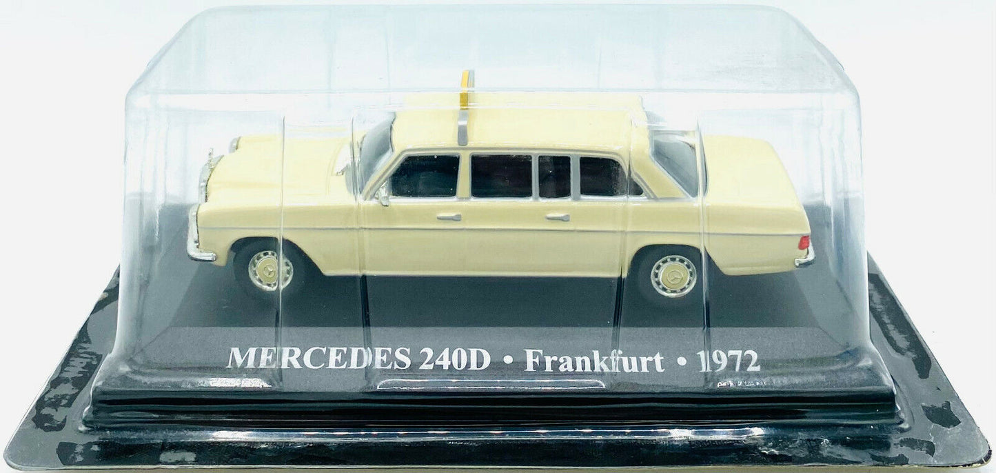 EBOND Modellino Taxi Mercedes 240D - Frankfurt - 1972 - Die Cast - 1:43 - 0280
