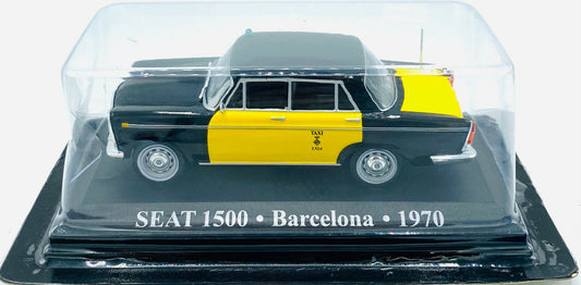 EBOND Modellino Taxi Seat 1500 - Barcelona - 1970 - Die Cast 1:43 - 0280