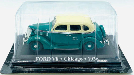 EBOND Modellino Taxi Ford V8 - Chicago - 1936 - Die Cast - 1:43 - 0281