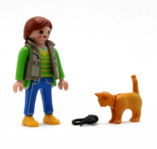 EBOND PLAYMOBIL DONNA CON GATTO PERSONAGGIO