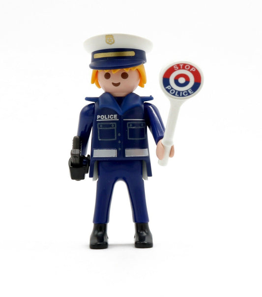 EBOND PLAYMOBIL POLIZIOTTO CON PALETTA PERSONAGGIO