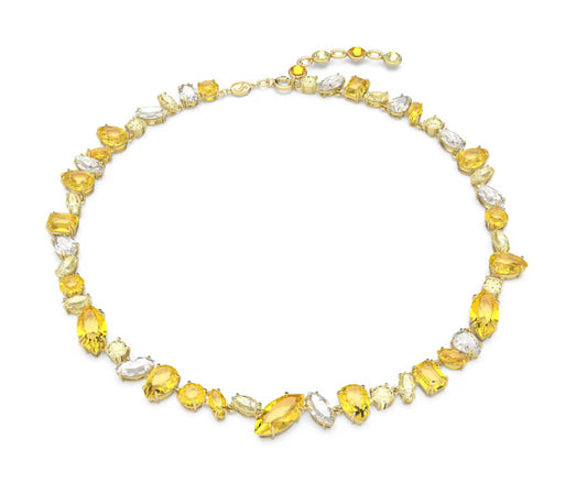 Swarovski 5652800 Collana Gema Taglio Misto Giallo Placcato Oro