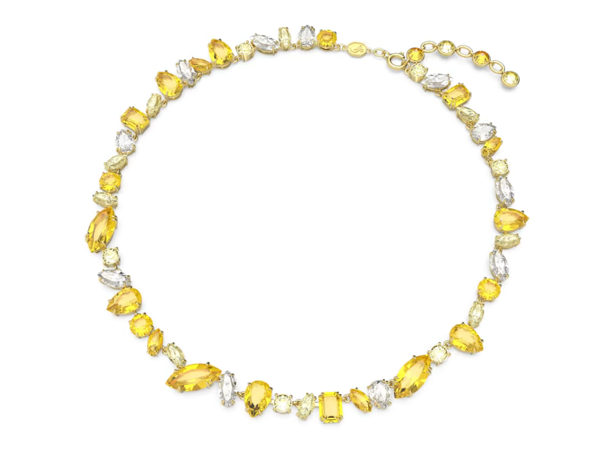 Swarovski 5652800 Collana Gema Taglio Misto Giallo Placcato Oro