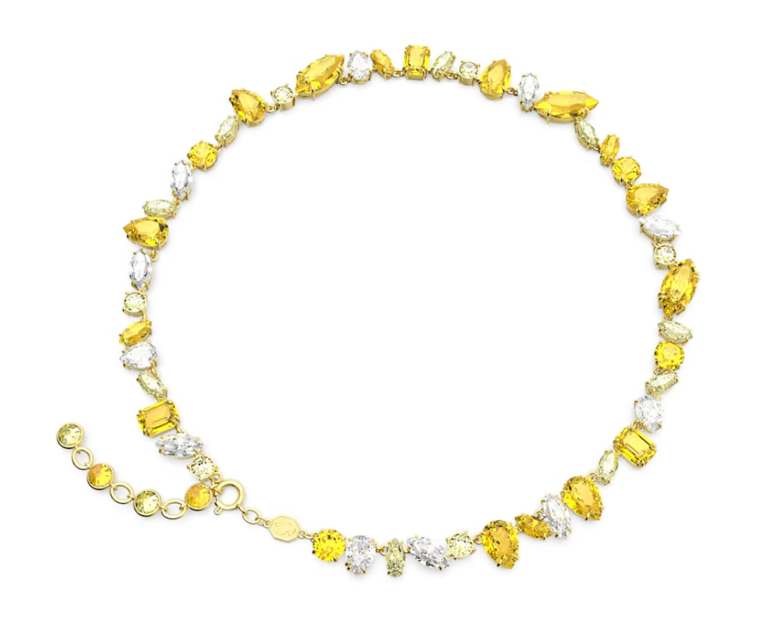 Swarovski 5652800 Collana Gema Taglio Misto Giallo Placcato Oro