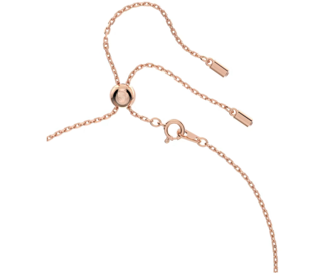 Swarovski 5645383 Collana a Y Stella Taglio Kite Stella Bianco Placcato Oro Rosa