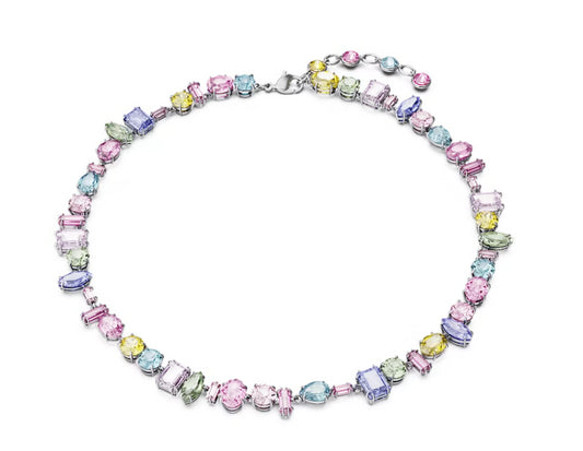 Swarovski 5656397 Collana Gema Taglio misto Multicolore Placcato Rodio