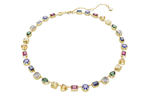 Swarovski 5662915 Collana Stilla Taglio misto Multicolore Placcato Oro