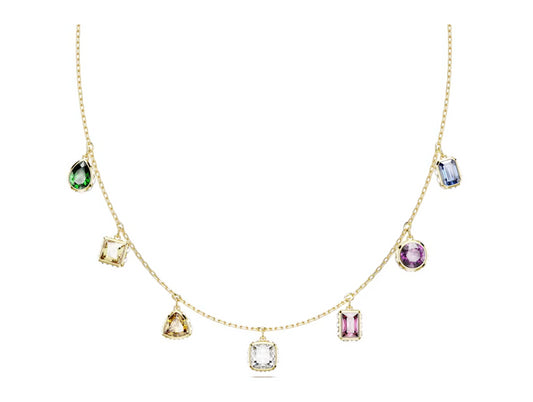 Swarovski 5662918 Collana Stilla Taglio misto Multicolore Placcato Oro