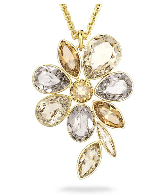 Swarovski 5650029 Collana Elegance of Africa Fiore Multicolore Placcato Oro