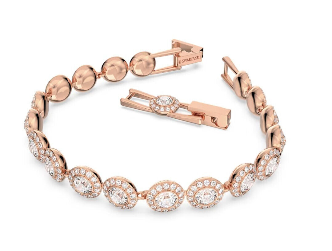 Swarovski 5240513 Bracciale angelico Rotondo, rosa, Rodiato