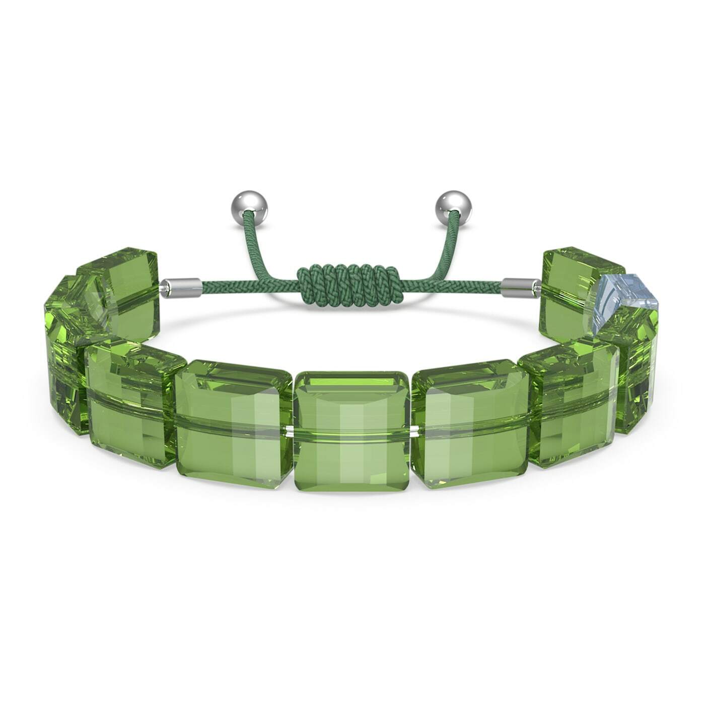 Swarovski 5615003 Bracciale Letra Pace, Verde, Rodiato