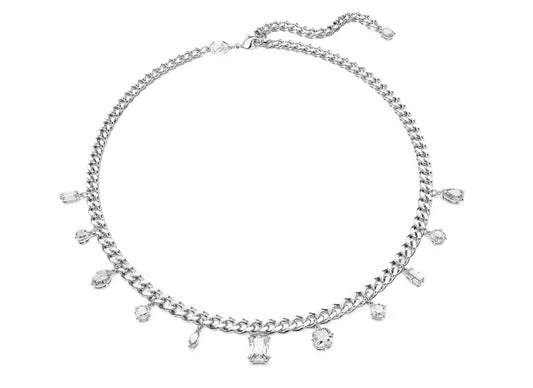 Swarovski 5671183 Collana Dextera Taglio misto Bianca Placcato Rodio