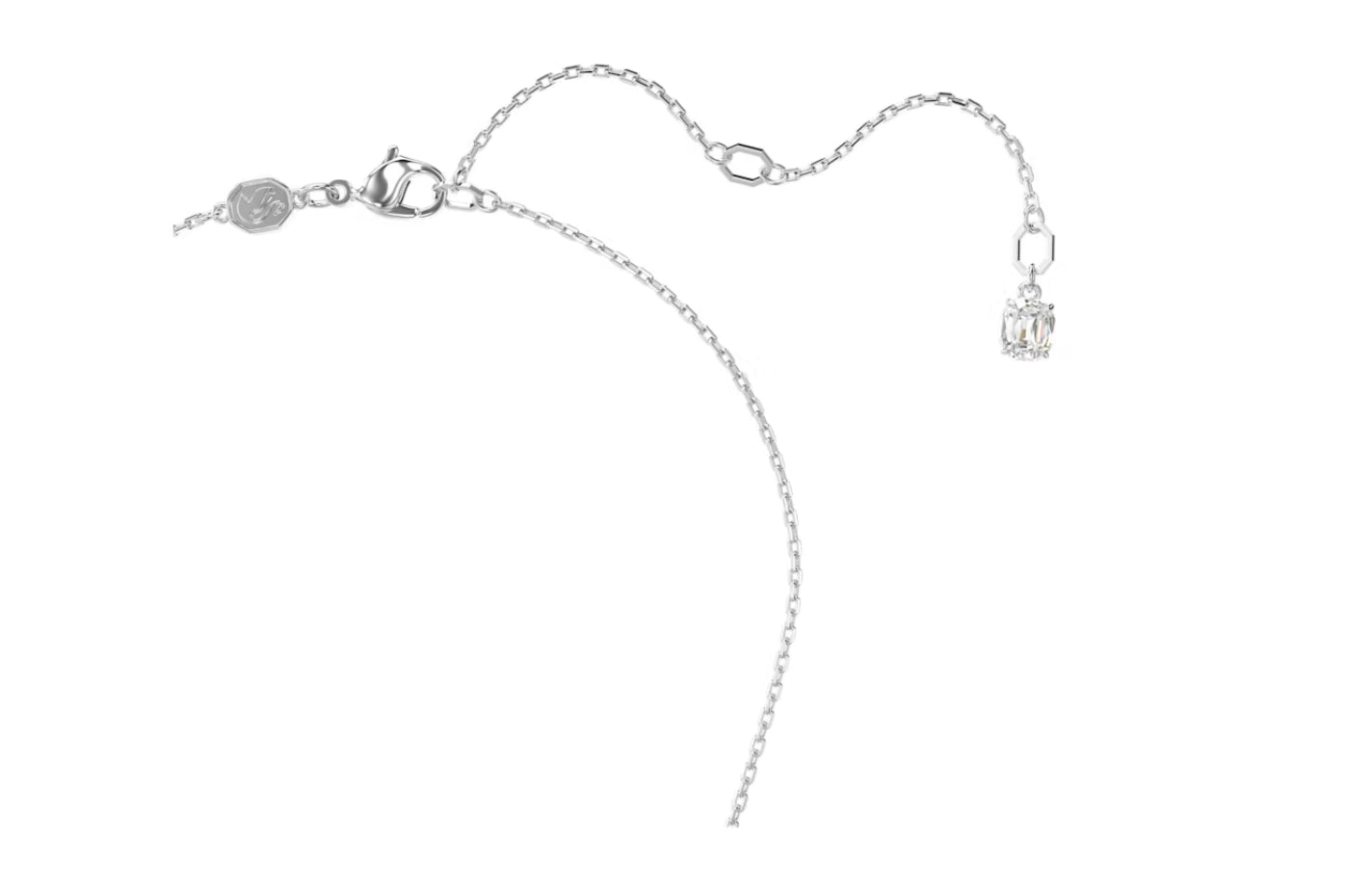 Swarovski 56718097 Collana Constella Taglio Oval Blu Placcato Rodio