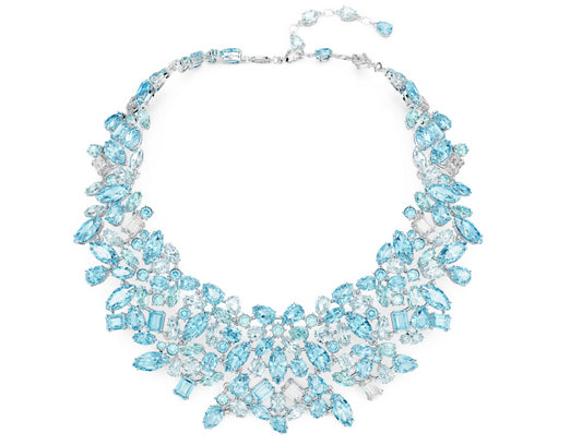 Swarovski 5672879 Collana Gema Taglio misto Blu Placcato Rodio