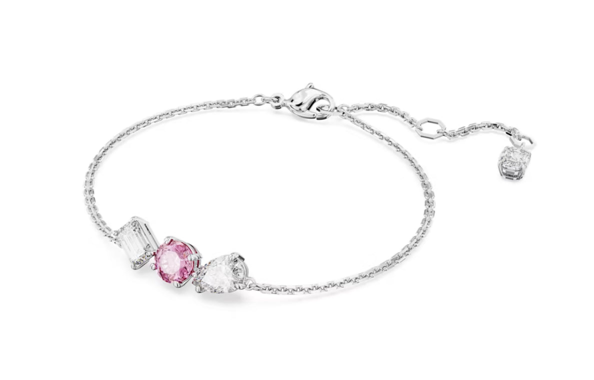 Swarovski 5668361 Braccialetto Mesmera Taglio misto Rosa Placcato Rodio