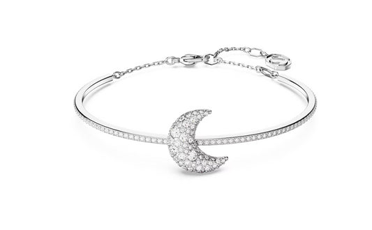 Swarovski 5666175 Bracciale rigido Luna Luna Bianco Placcato Rodio