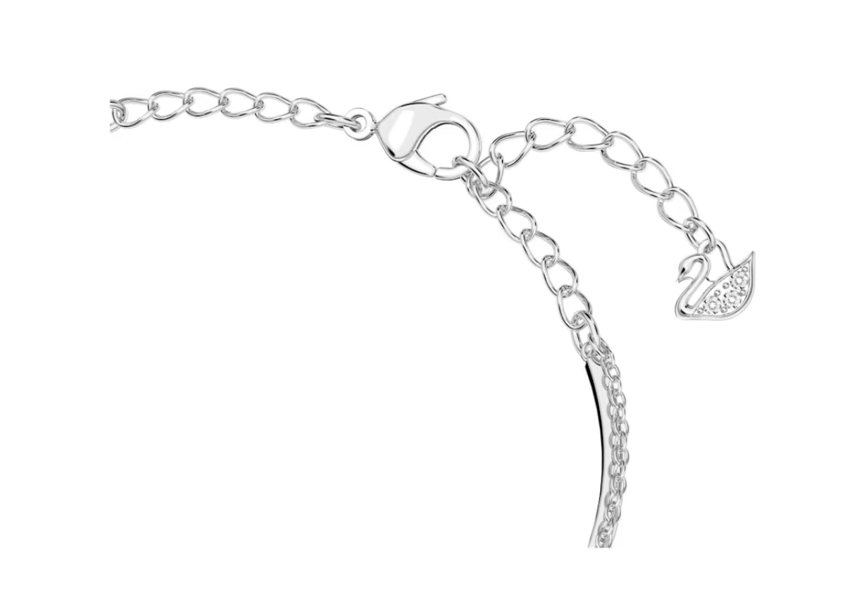 Swarovski 5520584 Bracciale rigido Infinity Infinito Bianco Placcato Rodio