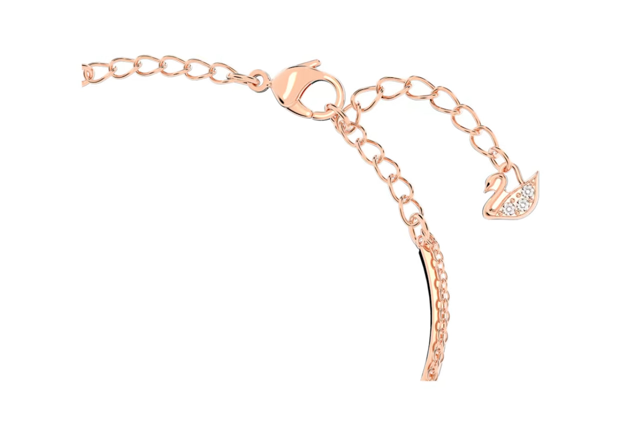 Swarovski 5518871 Bracciale rigido Infinity Infinito Bianco Placcato Oro Rosa