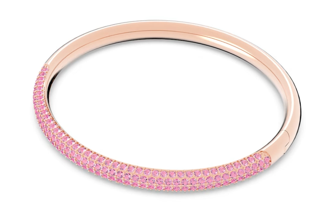 Swarovski 5642915 Bracciale rigido Stone Rosa Finitura in tono oro rosa