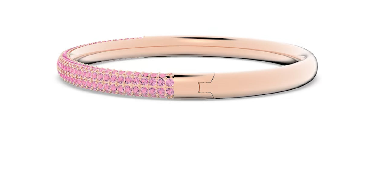 Swarovski 5642915 Bracciale rigido Stone Rosa Finitura in tono oro rosa