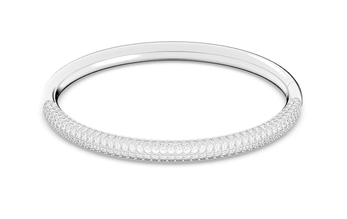 Swarovski 5032845 Bracciale rigido Stone Bianco Acciaio inossidabile