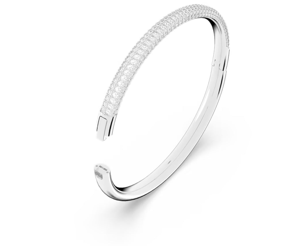 Swarovski 5184515 Bracciale rigido Stone Bianco Acciaio inossidabile