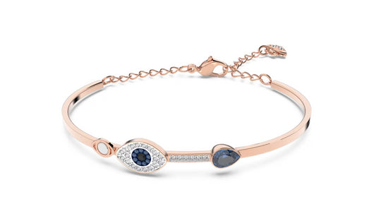 Swarovski 5171991 Bracciale rigido Symbolic Evil eye Blu Mix di Finiture