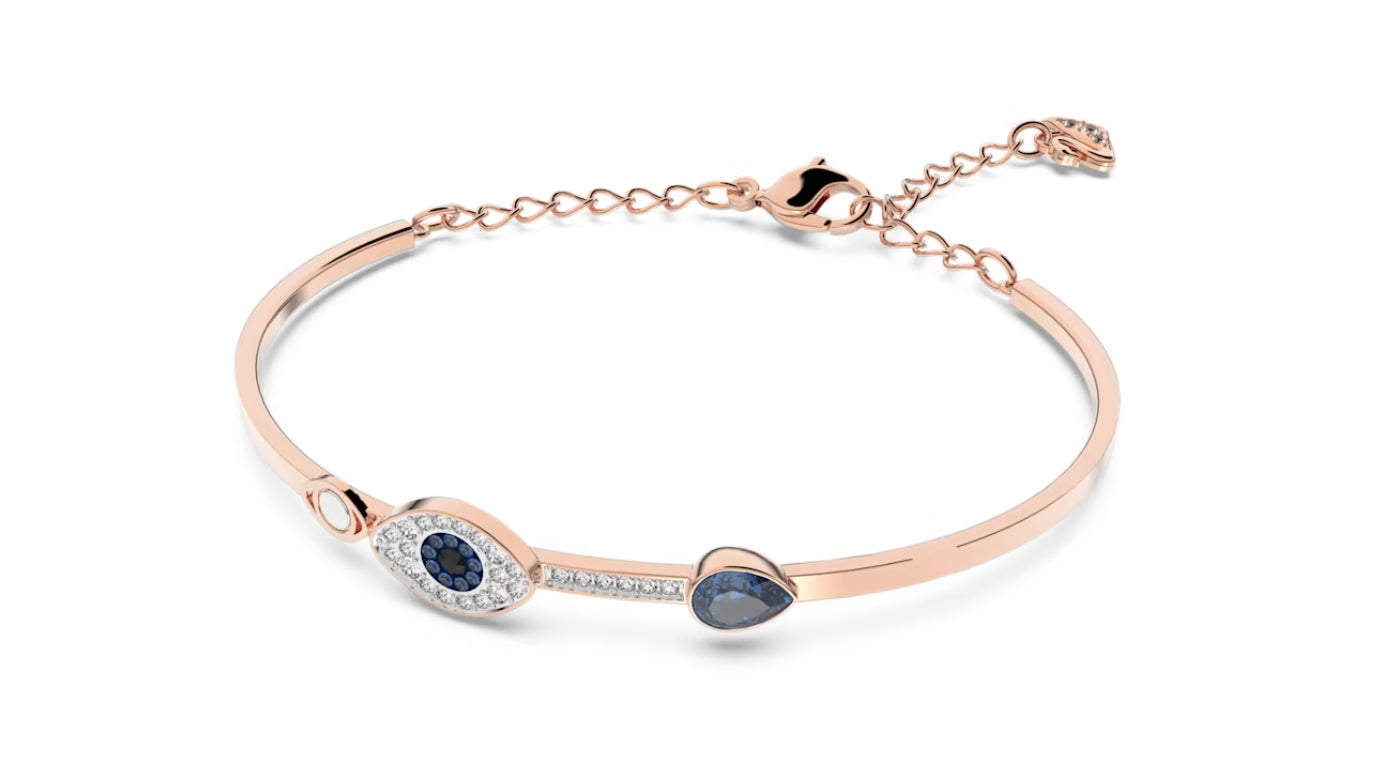 Swarovski 5171991 Bracciale rigido Symbolic Evil eye Blu Mix di Finiture