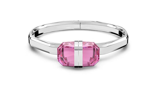 Swarovski 5633627 Bracciale rigido Lucent Chiusura magnetica Rosa Acciaio inoss.