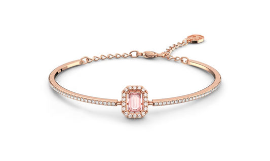 Swarovski 5620555 Bracciale rigido Millenia Taglio ottagonale Pave Rosa OroRosa