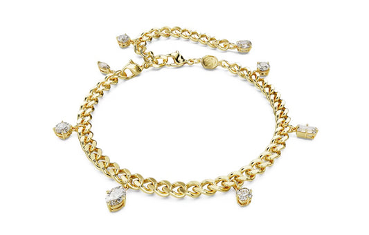 Swarovski 5665499 Bracciale e cavigliera Dextera Taglio misto Bianchi Plac. Oro