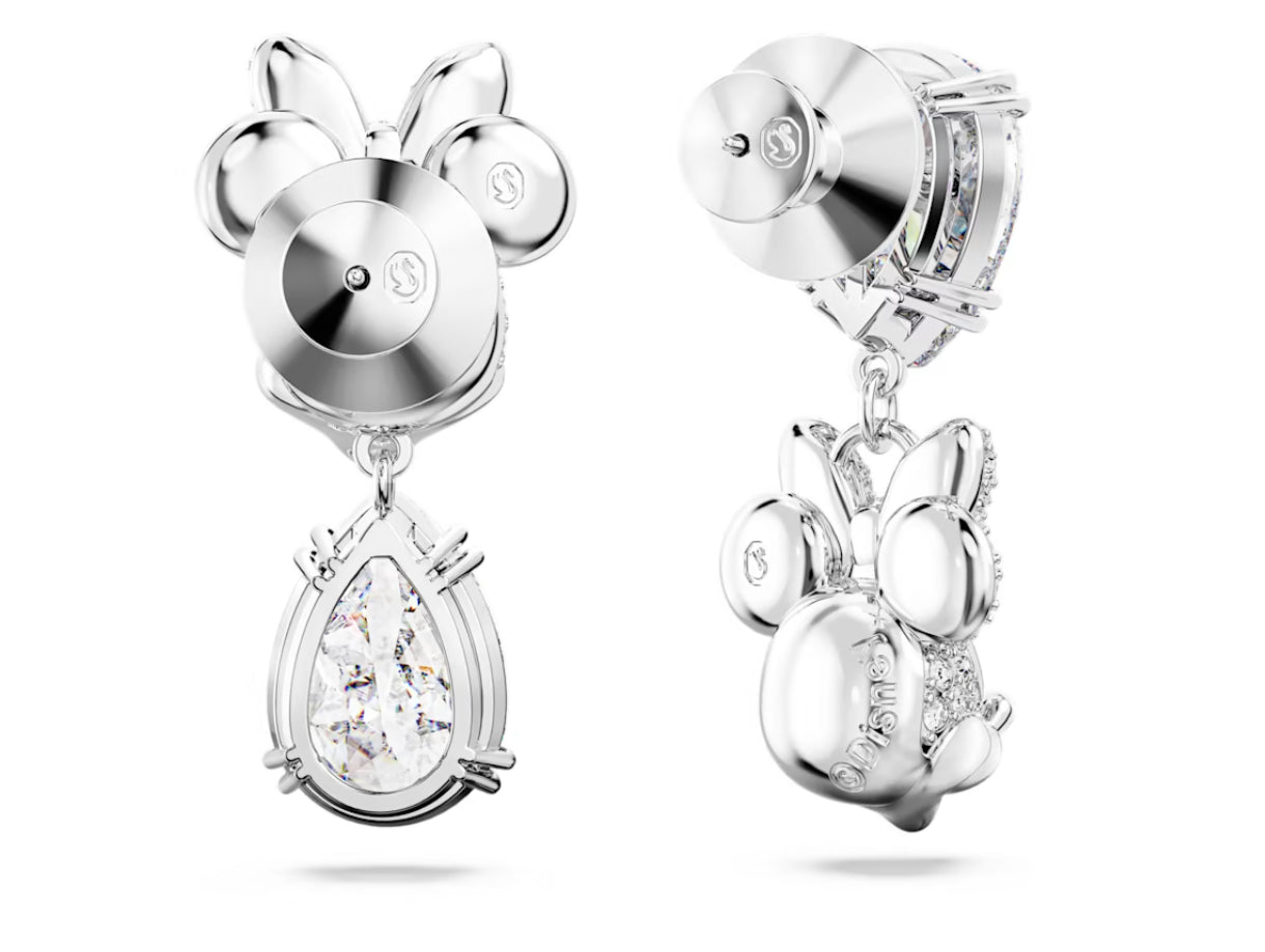 Swarovski 5668779 Orecchini pendenti Disney Minnie Mouse Design asimm. Bianchi