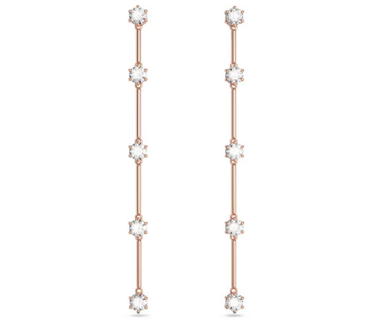 Swarovski 5661463 Orecchini pendenti Constella Taglio tondo Bianchi P. Oro Rosa